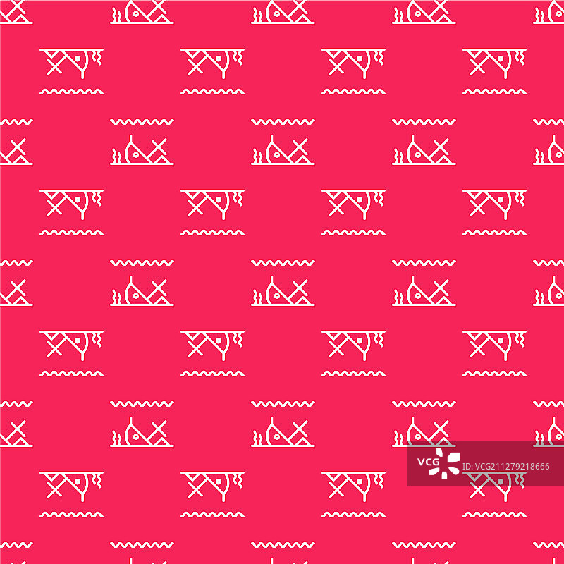 海底的白色线条沉船图片素材