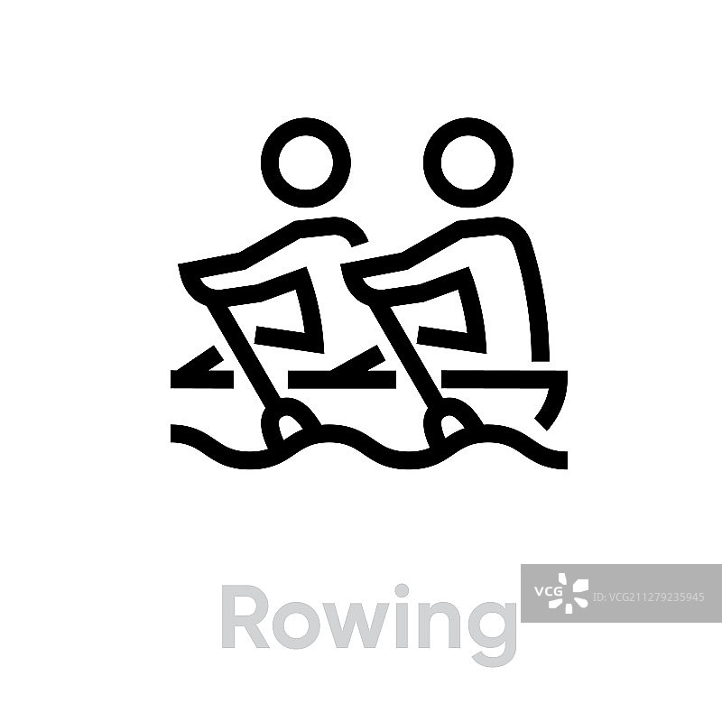 赛艇运动图标图片素材