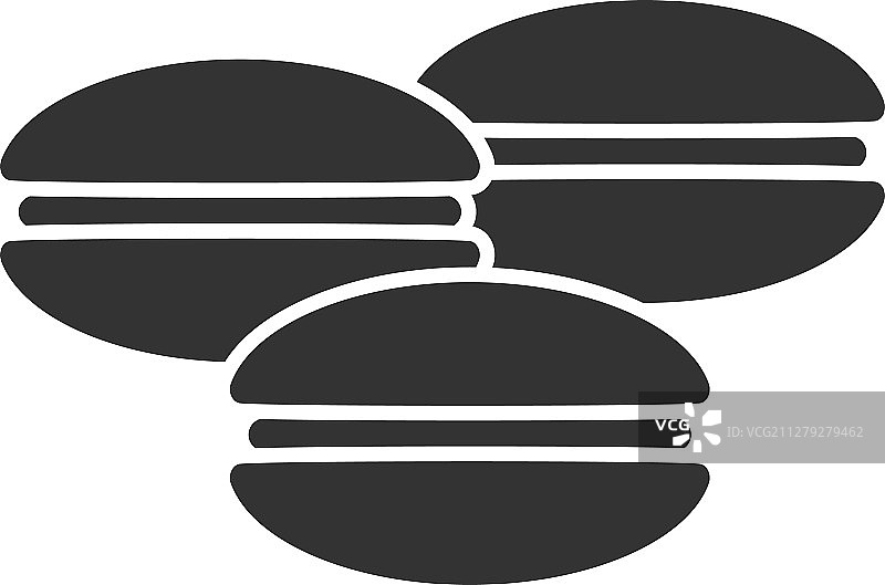 马卡龙字形图标图片素材