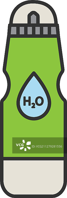 彩色运动水壶图标图片素材