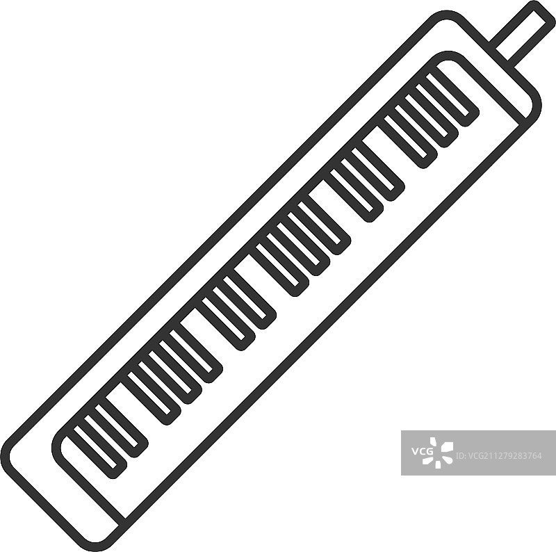 口风琴线性图标图片素材