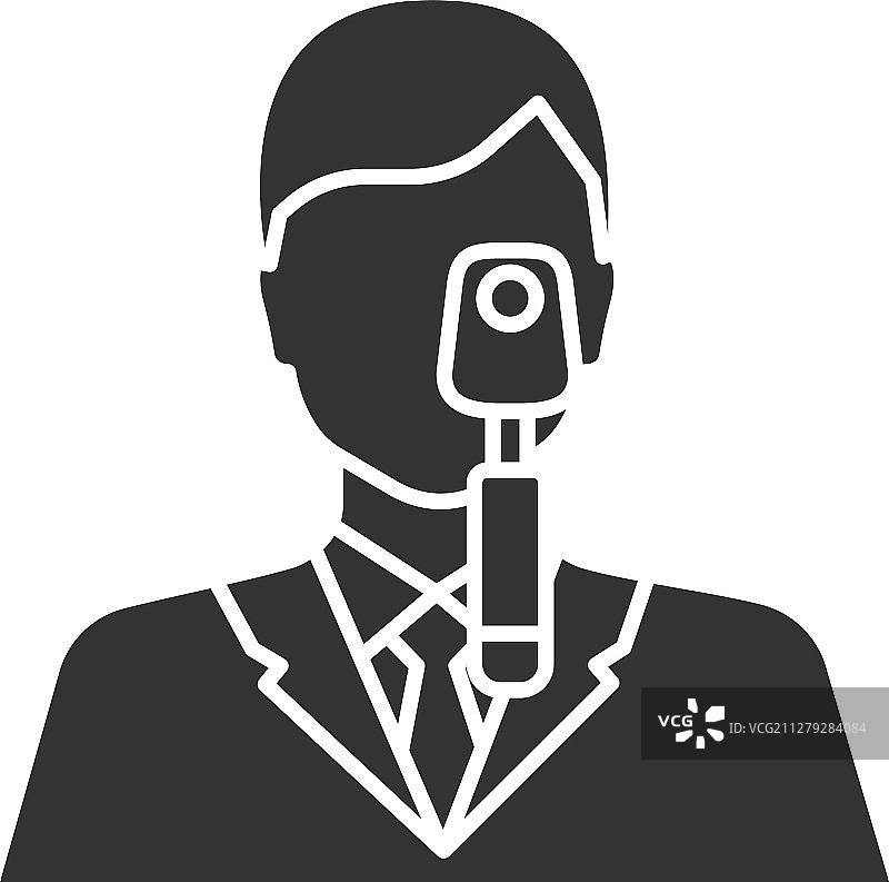 带检眼镜的医生标志图片素材