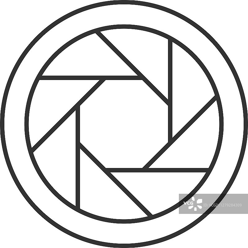光圈线性图标图片素材