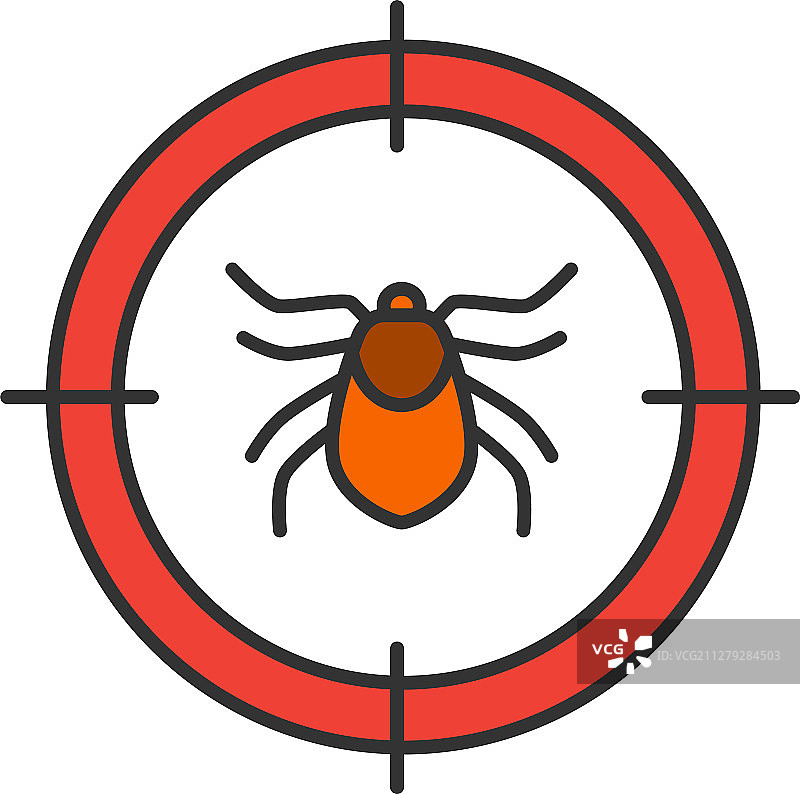 螨虫目标颜色图标图片素材