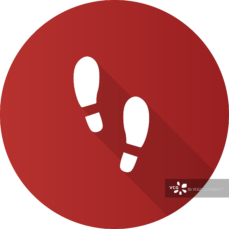 扁平风格足迹图标图片素材