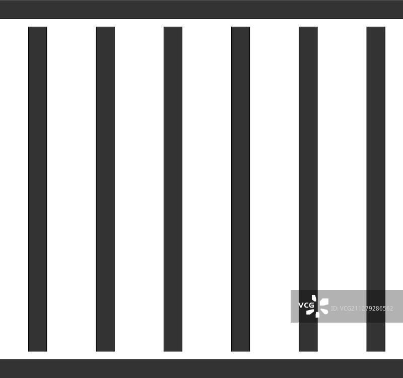 监狱栏杆glyph图标图片素材