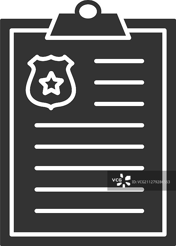 警方报告标志图标图片素材