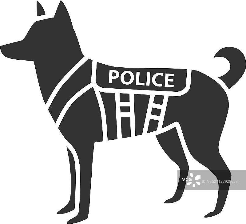 K9警犬字形图标图片素材