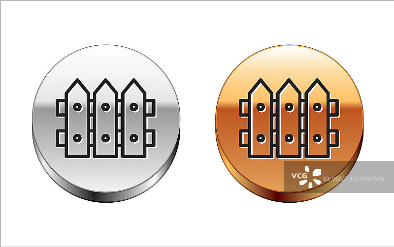 花园木栅栏图标图片素材