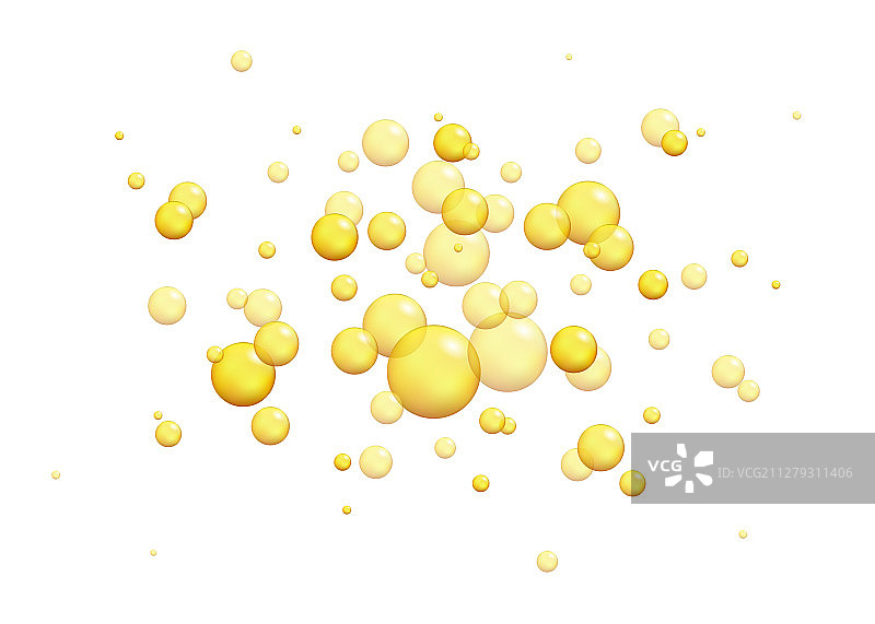 金色油泡图片素材