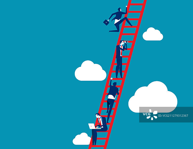 业务流程和团队合作概念图片素材