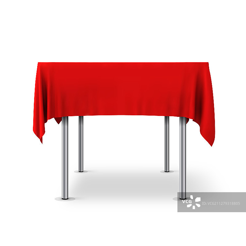铺着桌布的桌子图片素材