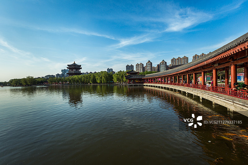 西安大唐芙蓉园景观-1图片素材