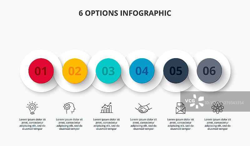 抽象信息图数字选项模板图片素材