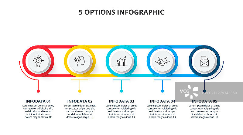 抽象信息图数字选项模板图片素材