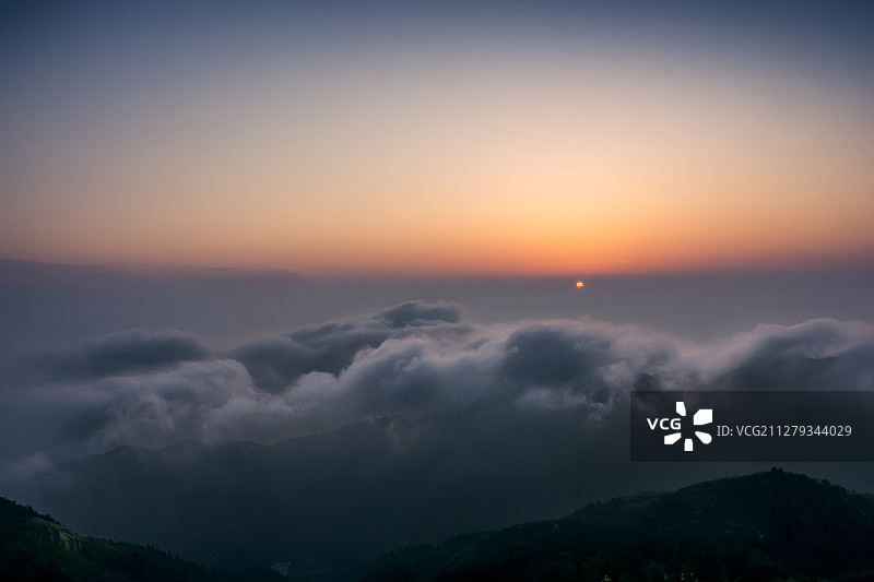 衡山日出图片素材