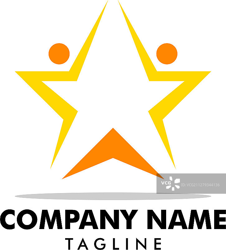 星星人物标志模板图片素材