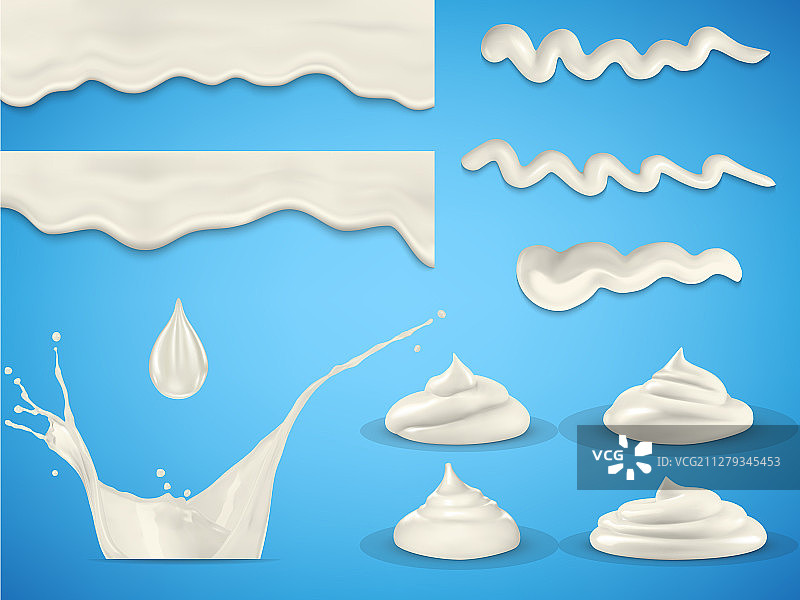 奶油套装图片素材