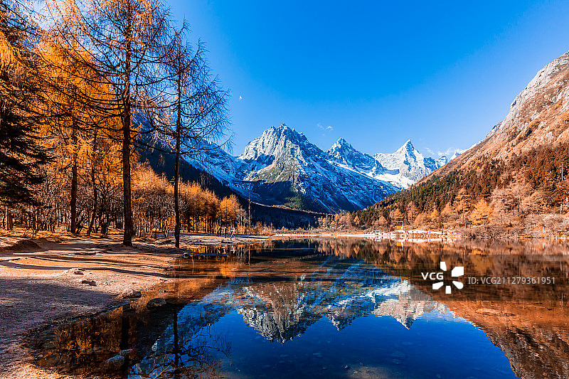 毕棚沟的秋天图片素材
