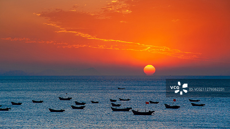 海上日出图片素材