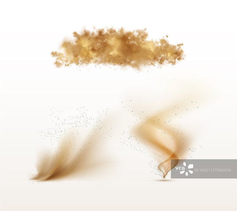 沙尘暴和龙卷风隔离图片素材