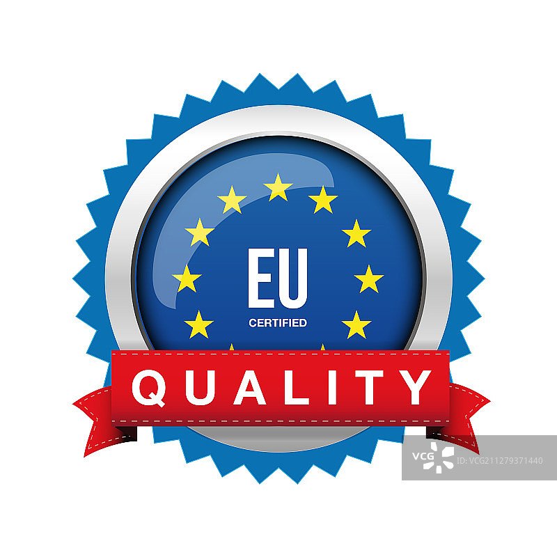 欧洲认证质量徽章标志图片素材