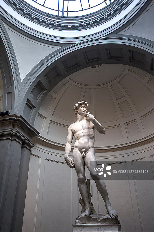 意大利 翡冷翠 佛罗伦萨  学院美术馆 大卫像图片素材