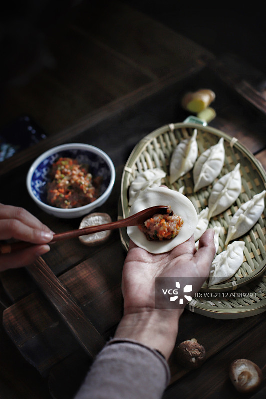 包饺子图片素材