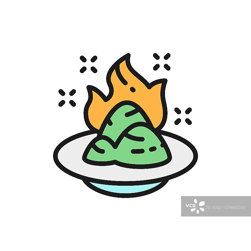 芥末日式辣根香辣调味料图片素材