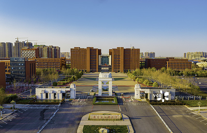 航拍郑州轻工业大学图片素材