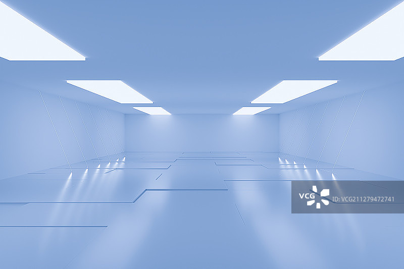 3D现代空间背景图片素材