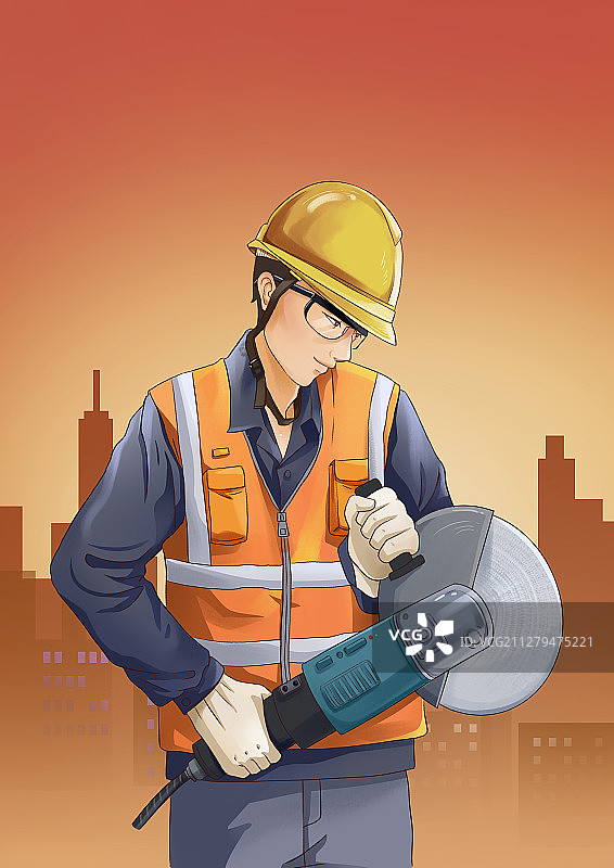 五一劳动节建筑工人图片素材