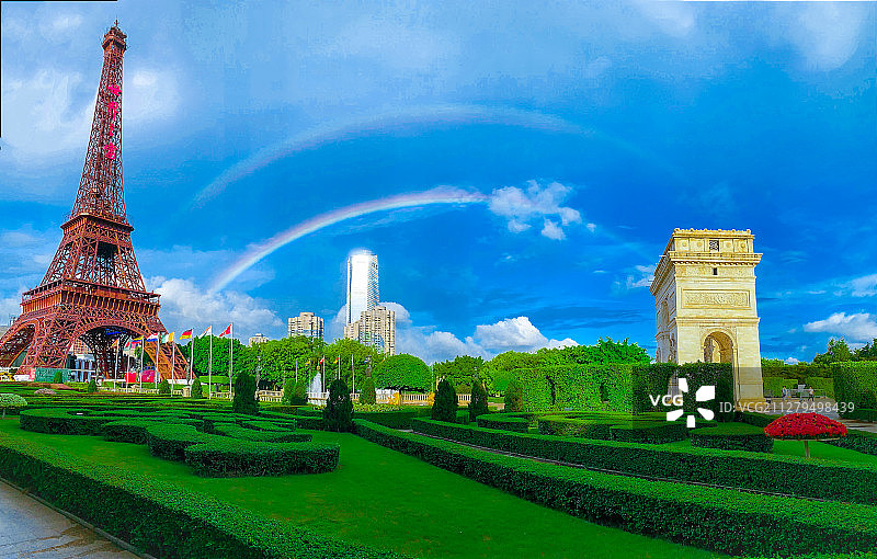 埃菲尔铁塔，深圳，世界之窗，彩虹，凯旋门图片素材