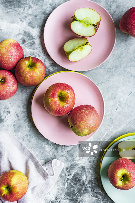 粉红女士苹果图片素材