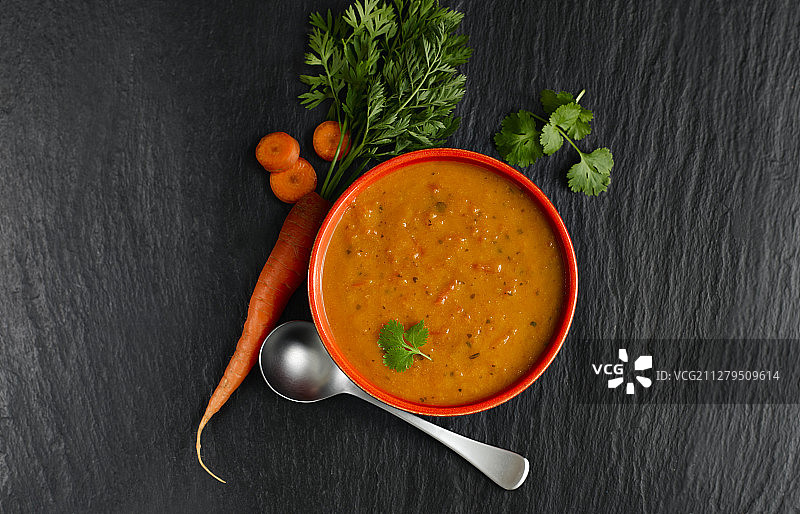 胡萝卜香菜汤图片素材