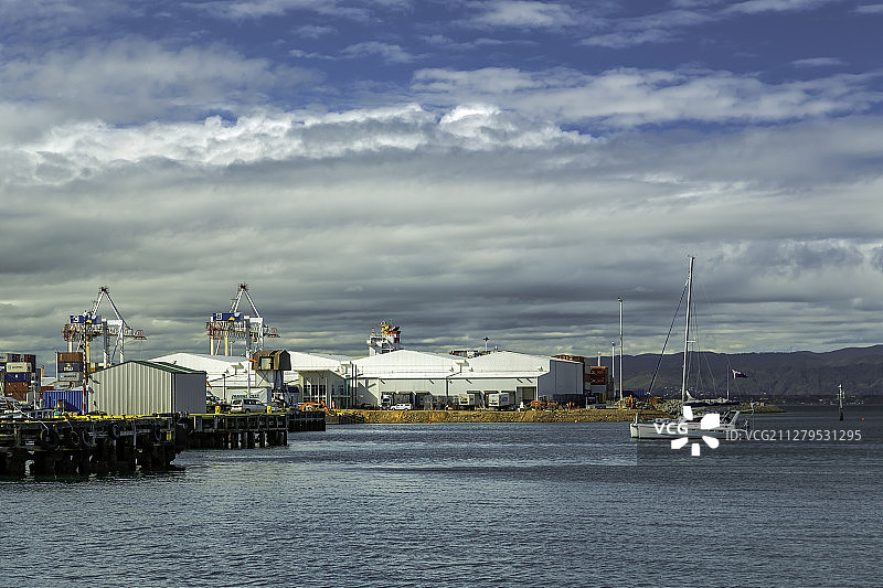 新西兰惠灵顿皇后码头图片素材