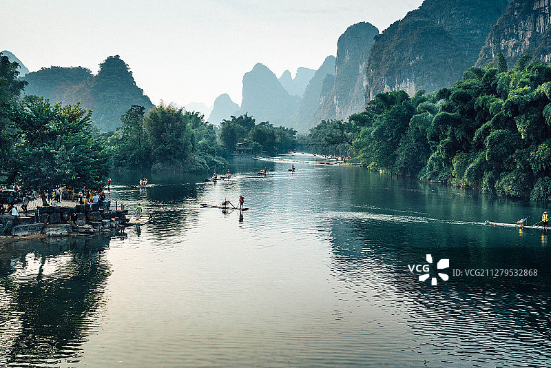 家乡阳朔的河图片素材