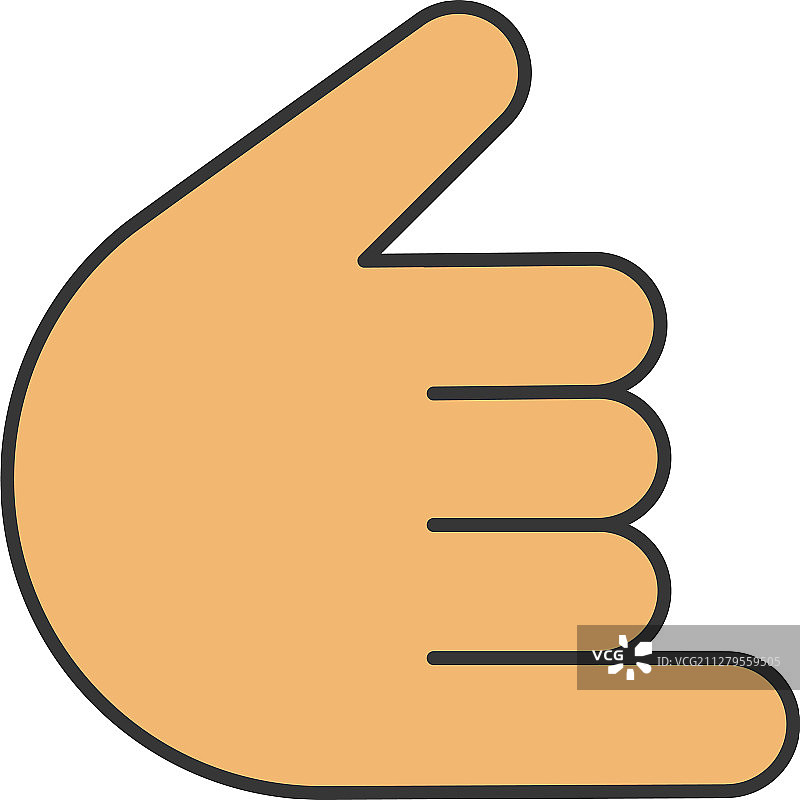 Shaka手势彩色图标图片素材