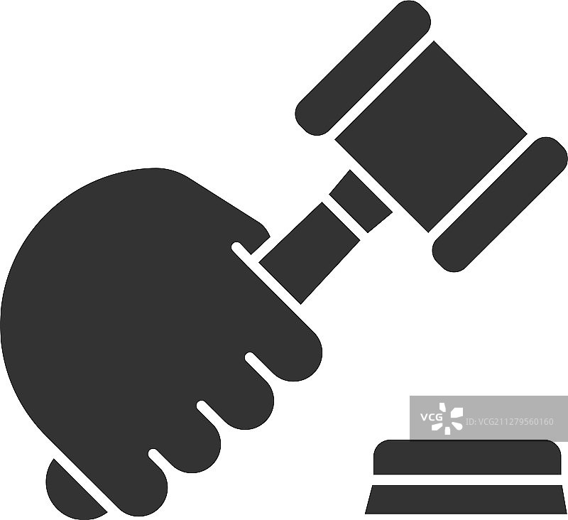 手持法槌标志图片素材