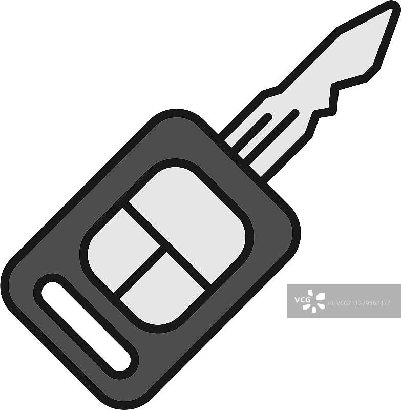 彩色汽车钥匙图标图片素材