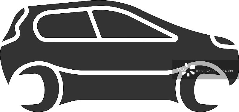 带有扳手标志的汽车图片素材