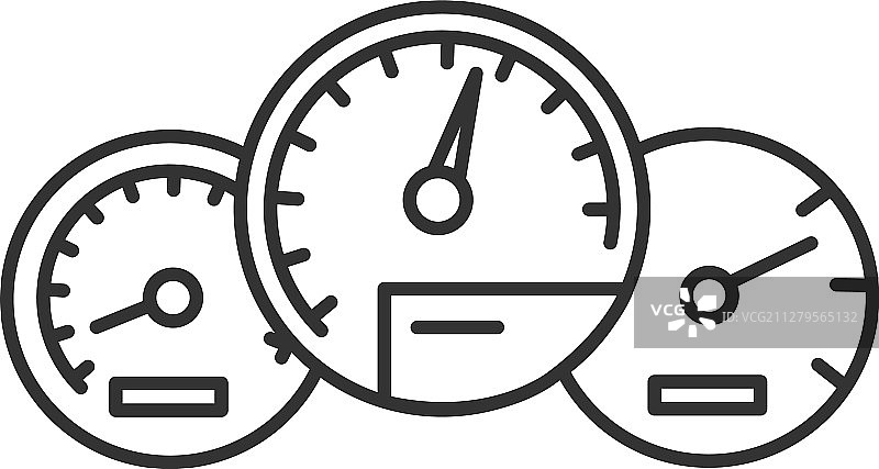 仪表盘线性图标图片素材