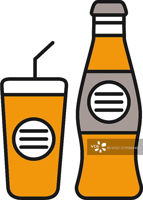 冷饮彩色图标图片素材