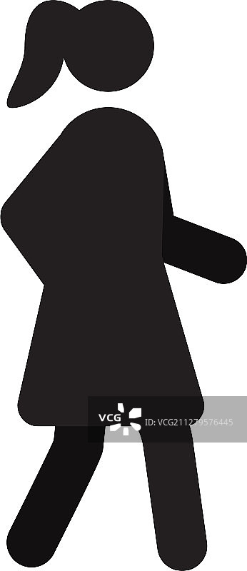 侧身剪影的女人图片素材