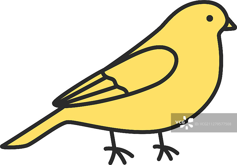 金丝雀颜色图标图片素材