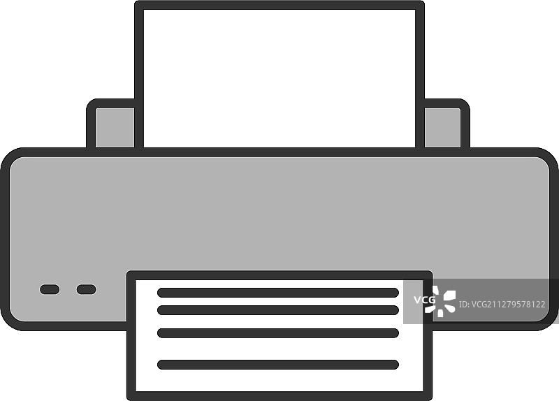 打印机彩色图标图片素材