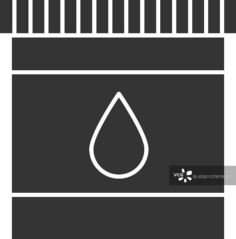 打印机墨盒墨水字形图标图片素材