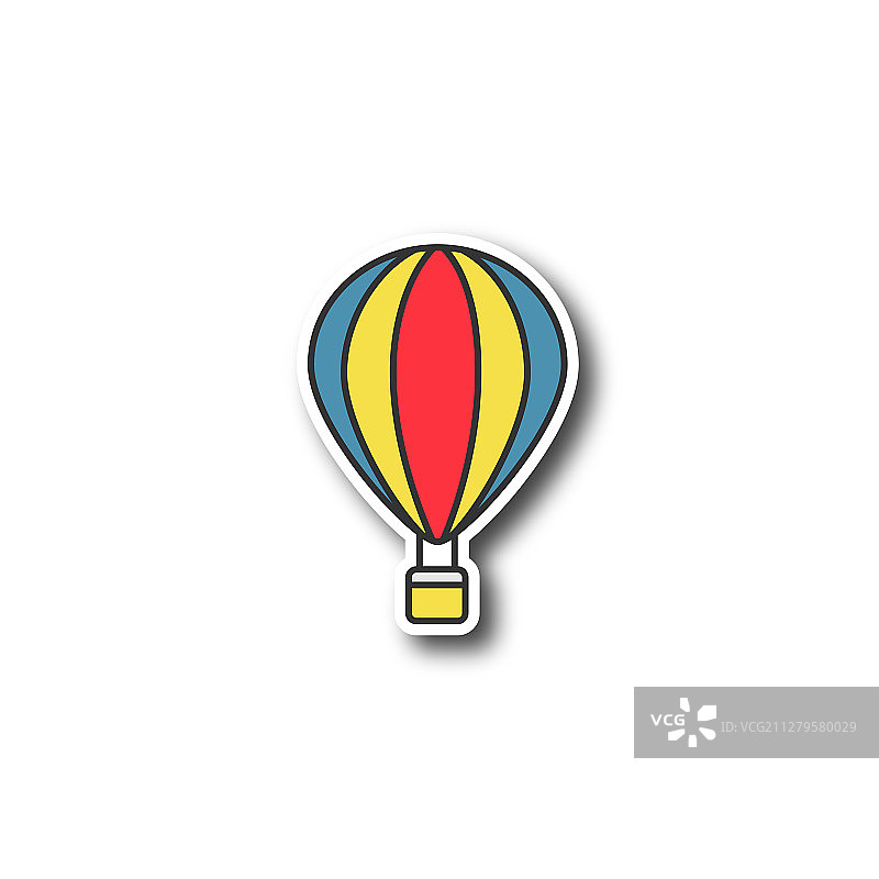 热气球布贴图片素材