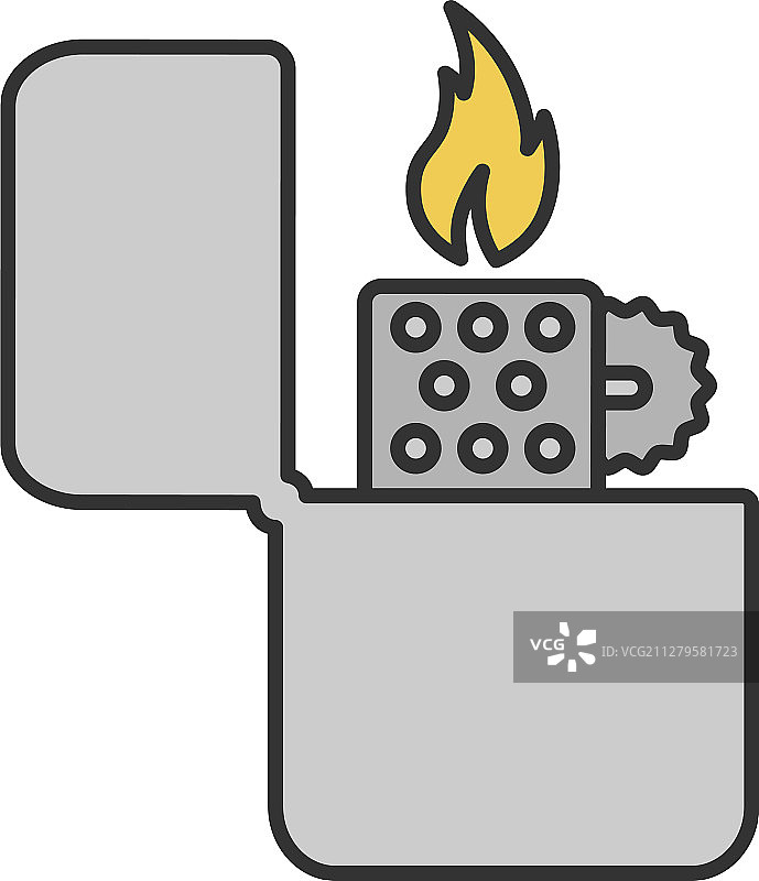 彩色打火机翻转图标图片素材