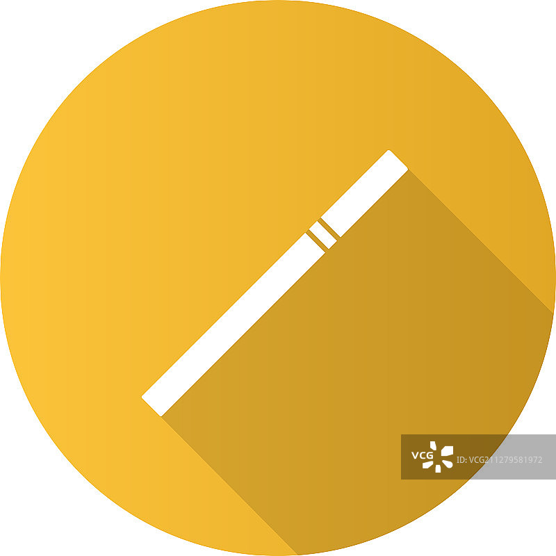 长阴影字形香烟扁平设计图标图片素材